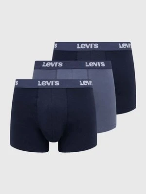 Levi's bokserki 3-pack męskie kolor niebieski