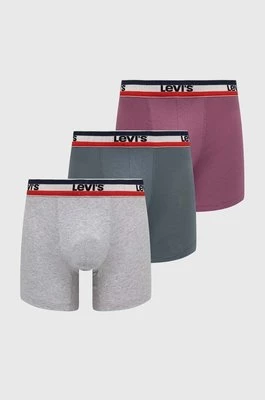 Levi's bokserki 3-pack męskie kolor różowy