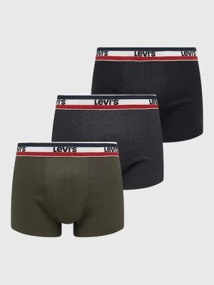 Levi's bokserki 3-pack męskie kolor zielony 37149.0814-009