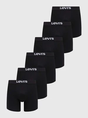 Levi's bokserki 6-pack męskie kolor czarny