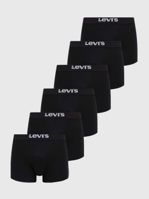 Levi's bokserki 6-pack męskie kolor czarny