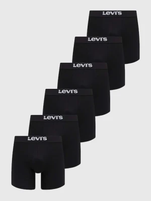 Levi's bokserki 6-pack męskie kolor czarny