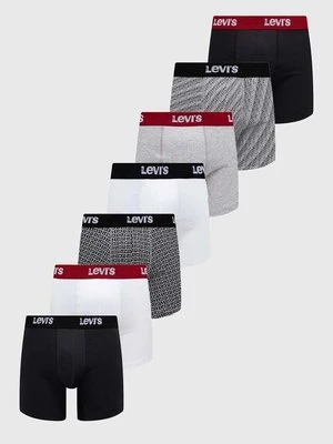 Levi's bokserki 7-pack męskie kolor czarny