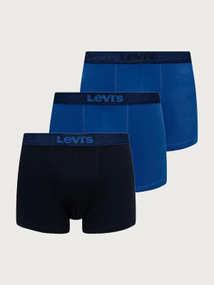 Levi's bokserki damskie z bawełną 3-pack niebieski