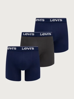 Levi's bokserki męskie bawełniane z elastanem 3-pack niebieski
