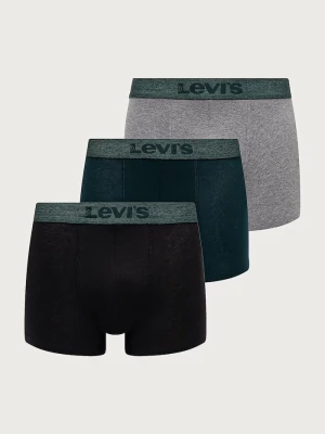 Levi's bokserki męskie bawełniane z elastanem 3-pack zielony