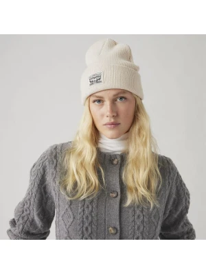 Levi's Czapka beanie w kolorze beżowym rozmiar: onesize