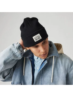 Levi's Czapka beanie w kolorze czarnym rozmiar: onesize