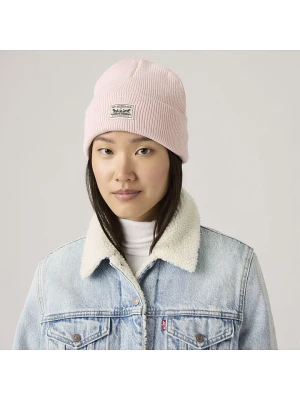Levi's Czapka beanie w kolorze jasnoróżowym rozmiar: onesize
