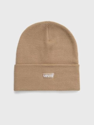 Levi's czapka kolor beżowy D5459.0009-36