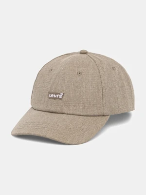 Levi's czapka z daszkiem bawełniana kolor zielony z aplikacją 000MP-0002