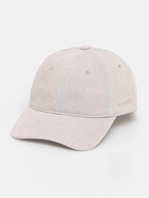 Levi's czapka z daszkiem jeansowa kolor różowy gładka D7923-0009