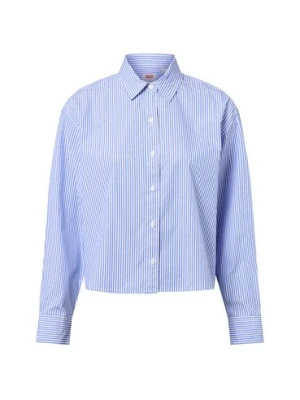 Levi's Damska bluzka koszulowa Kobiety Bawełna niebieski|biały w paski,