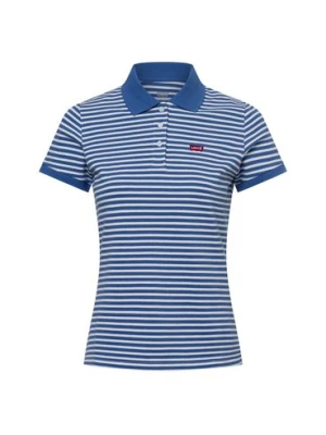Levi's Damska koszulka polo Kobiety Bawełna niebieski|biały w paski,