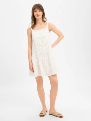 Levi's sukienka mini Kobiety Bawełna biały,