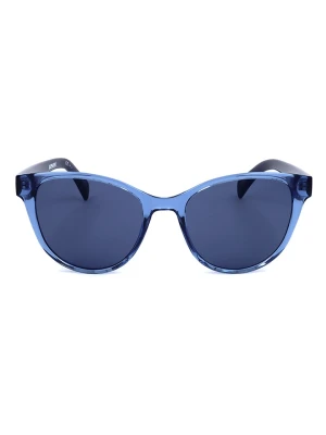 Levi's Damskie okulary przeciwsłoneczne w kolorze niebieskim rozmiar: 54