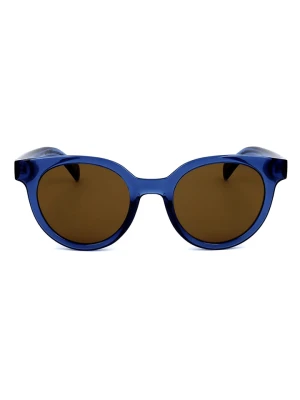Levi's Damskie okulary przeciwsłoneczne w kolorze niebiesko-brązowym rozmiar: 50