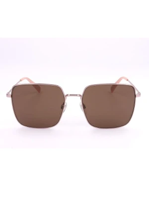 Levi's Damskie okulary przeciwsłoneczne w kolorze złoto-jasnobrązowym rozmiar: 56
