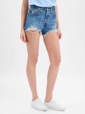 Levi's Damskie szorty dżinsowe - 501® Kobiety Jeansy niebieski jednolity,
