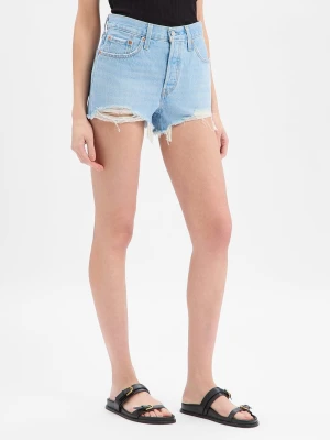 Levi's Damskie szorty dżinsowe - 501® Kobiety Jeansy niebieski jednolity,