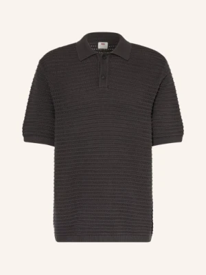 Levi's® Dzianinowa Koszulka Polo Laguna Relaxed Fit schwarz