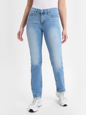 Levi's Dżinsy - 314 Shaping Straight Kobiety Bawełna niebieski jednolity,