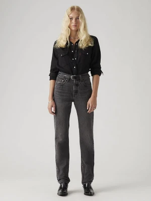 Levi's Dżinsy "501" - Regular fit - w kolorze antracytowym rozmiar: W25 / L30