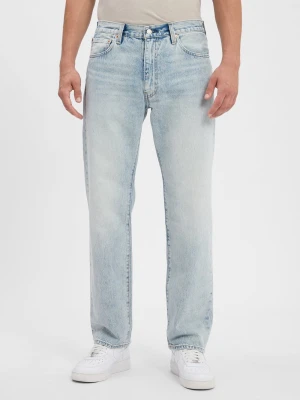 Levi's Dżinsy - 555 Relaxed Straight Mężczyźni Bawełna niebieski jednolity,