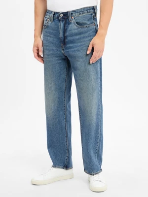 Levi's Dżinsy - 568 Loose Straight Mężczyźni Bawełna niebieski jednolity,