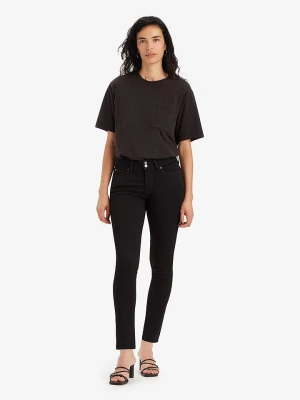 Levi's Dżinsy "711" - Skinny fit - w kolorze czarnym rozmiar: W25/L32