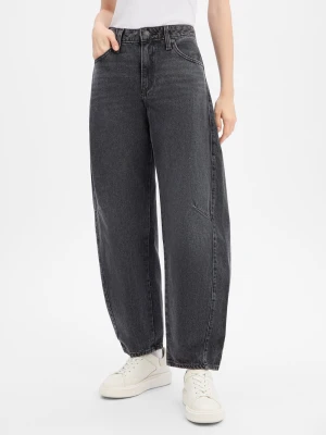 Levi's Dżinsy - Baggy Dad Barrel Kobiety Bawełna szary jednolity,