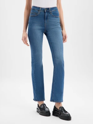 Levi's Dżinsy bootcut Kobiety Jeansy niebieski jednolity,