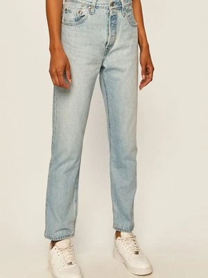 Levi's - Jeansy 501 Crop 36200.0124-MedIndigo