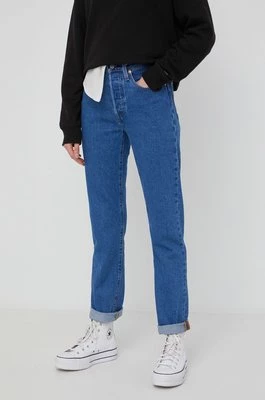 Levi's jeansy 501 damskie high waist 36200.0225-MedIndigo