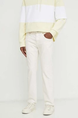 Levi's jeansy 502 TAPER męskie kolor beżowy