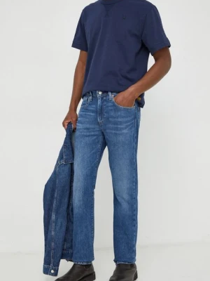 Levi's jeansy 502 TAPER męskie kolor niebieski