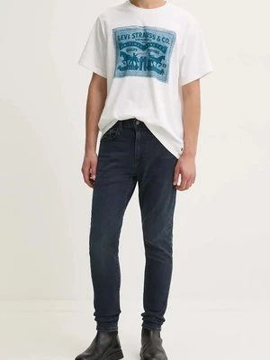 Levi's jeansy 512 SLIM męskie kolor granatowy