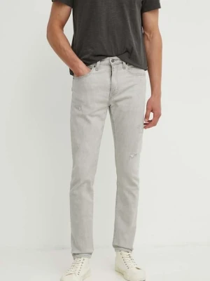 Levi's jeansy 512 SLIM męskie kolor szary