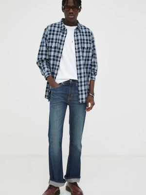 Levi's jeansy 527™ SLIM BOOT CUT męskie kolor granatowy