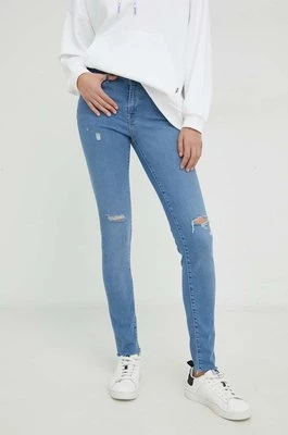 Levi's jeansy 711 Skinny damskie medium waist