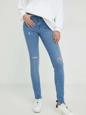 Levi's jeansy 711 Skinny damskie medium waist