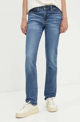 Levi's jeansy 712 SLIM damskie kolor niebieski