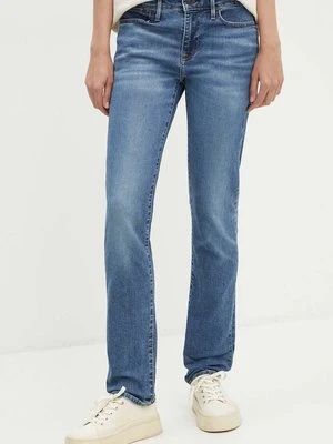 Levi's jeansy 712 SLIM damskie kolor niebieski