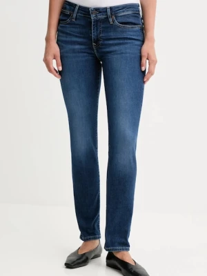 Levi's jeansy 712 SLIM kolor niebieski