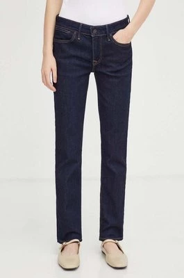 Levi's jeansy 712 SLIM WELT POCKET damskie kolor granatowy