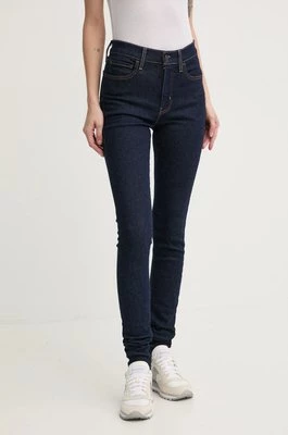 Levi's jeansy 720 HIRISE SUPER SKINNY damskie kolor granatowy