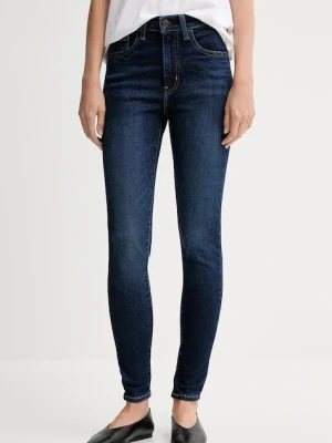 Levi's jeansy 720 HIRISE SUPER SKINNY damskie kolor niebieski 52797.0393