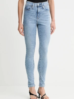 Levi's jeansy 720 HIRISE SUPER SKINNY damskie kolor niebieski 52797.0453