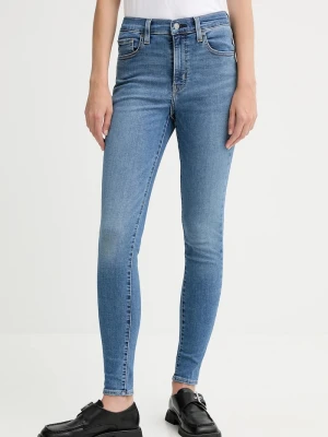 Levi's jeansy 720 HIRISE SUPER SKINNY niebieski