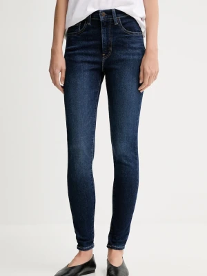 Levi's jeansy 720 HIRISE SUPER SKINNY niebieski